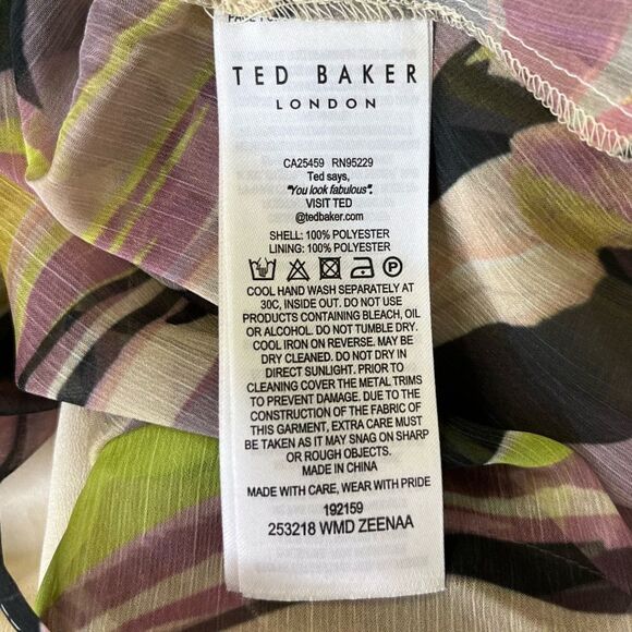 NEW Ted Baker Zeenaa Blouson Sleeve Mini Dress - Picture 10 of 12